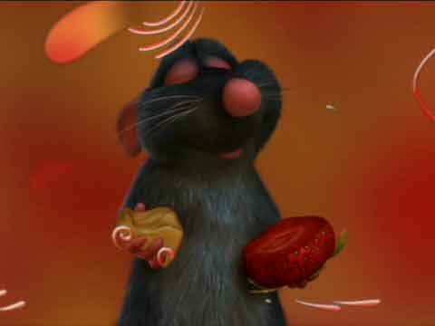 
Rat mindfull eating - Ratatouille DVD
